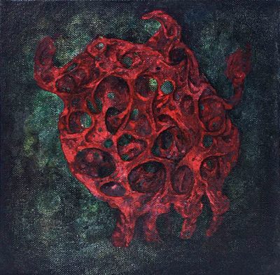 22A12 Red Woven Bull